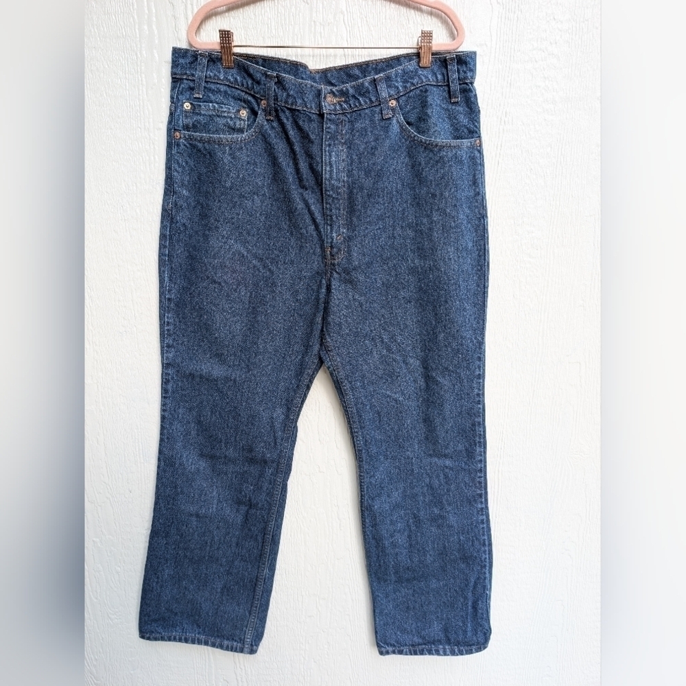 Vintage 90's 1998 Levis 517 Boot Cut Jeans Red Tab Dark Wash Men's Size 40x30